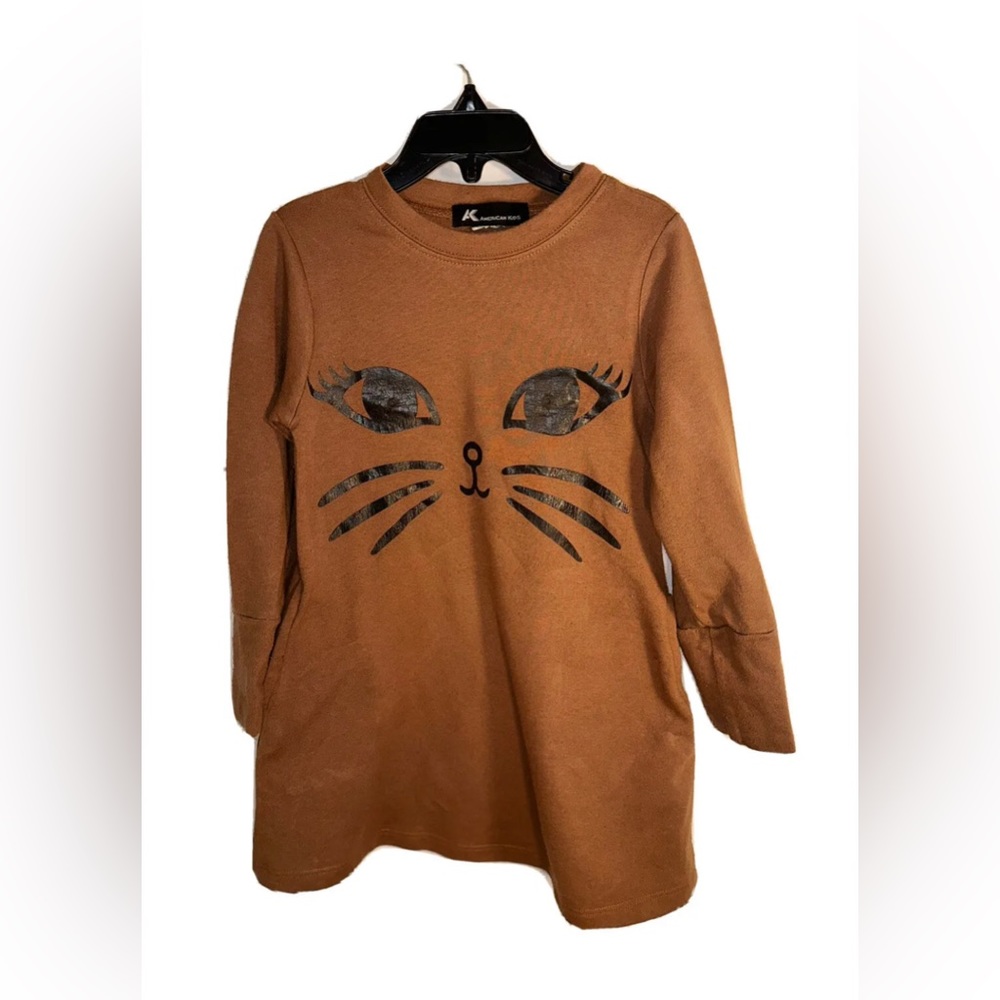 AK Girls Kitty Face Dress size 4